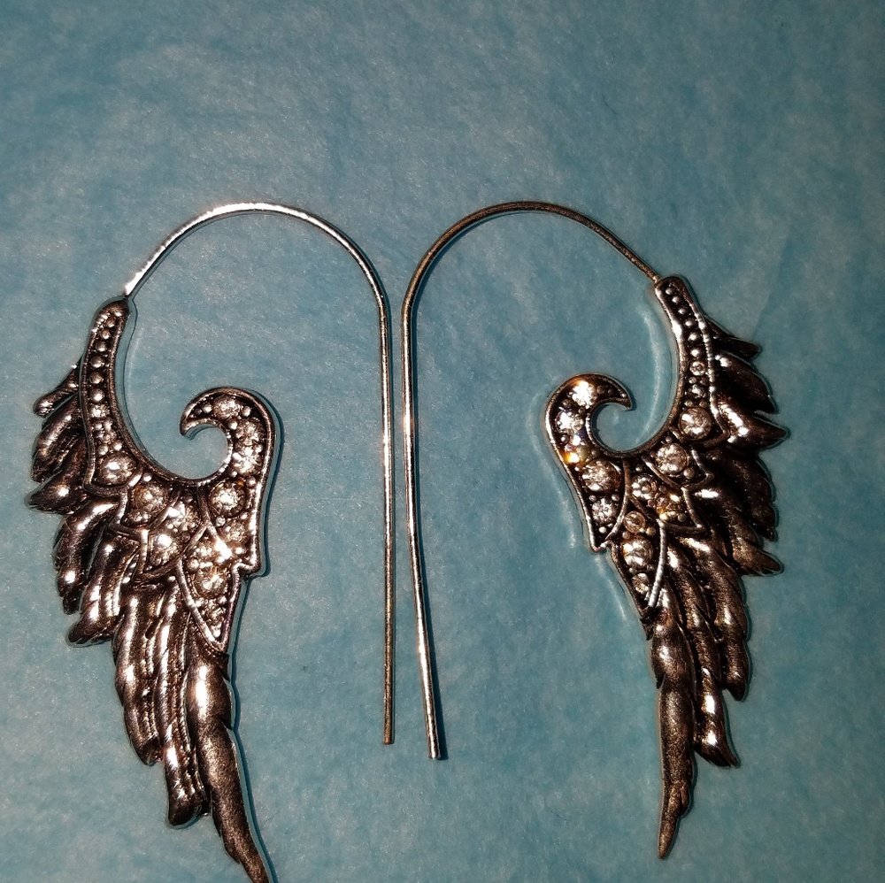 Angel wings earrings